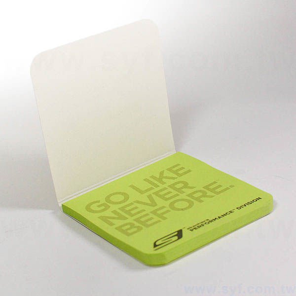 方形封卡便利貼-50張N次貼單色印刷-封面單面雙色上亮膜-導圓角
